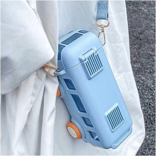 School Bus Water Bottle (straw Bottle) | School Bus Design Kids Water Bottle